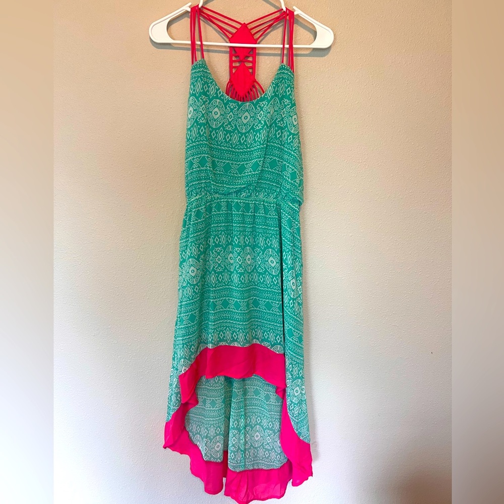 Vibrant Maxi with fun detailed back - Small